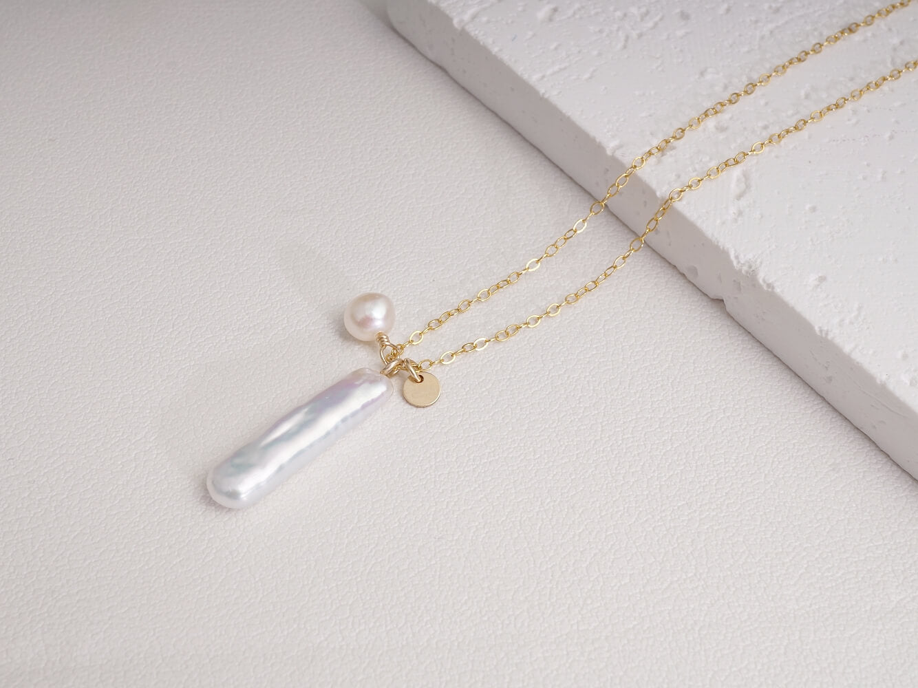 Long Baroque Pearl Pendant