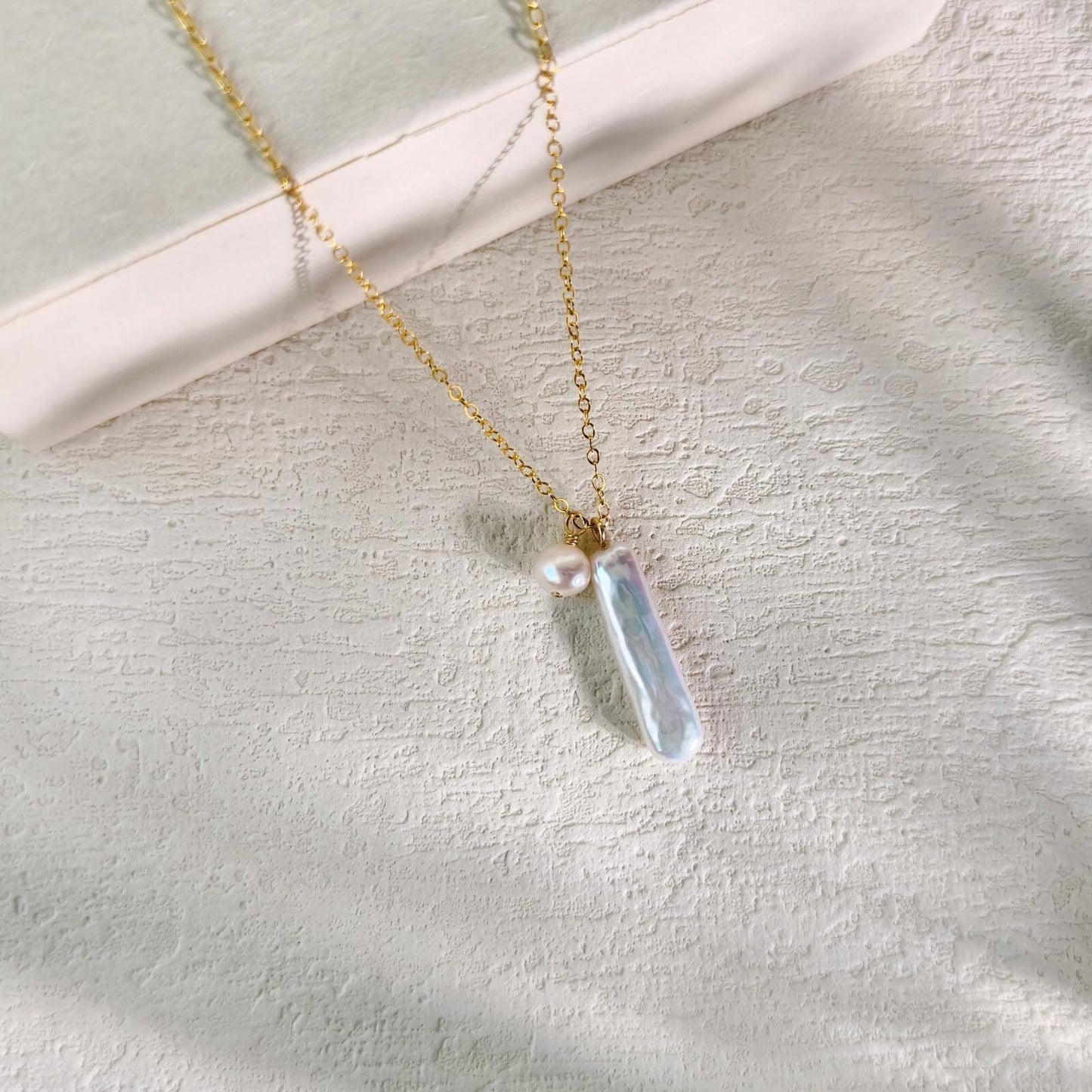 Long Baroque Pearl Pendant