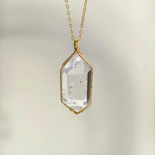 Herkimer Diamond Quartz Necklace No.001